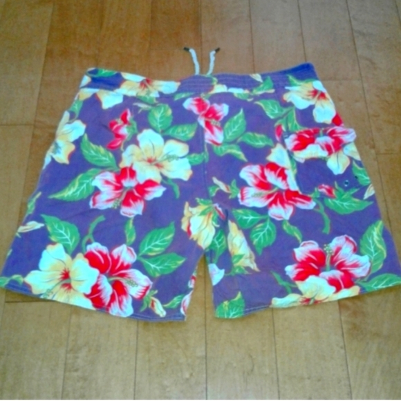 Men’s Polo Ralph Lauren Tropical Floral Swim Trunks Board cargo Shorts Size 36 l - Picture 2 of 5